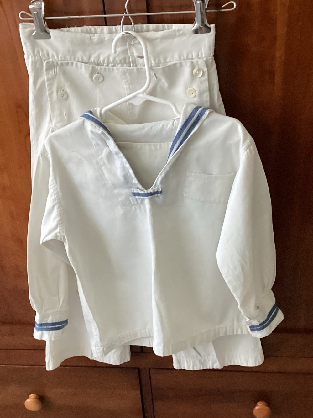 Vintage 1950s High Quality Children’s Youth Replica Sailor Suit, youth sz. 6-7